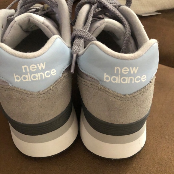 New Balance 515H platform sneakers, size 10, light blue/gray, like new! - Picture 4 of 8